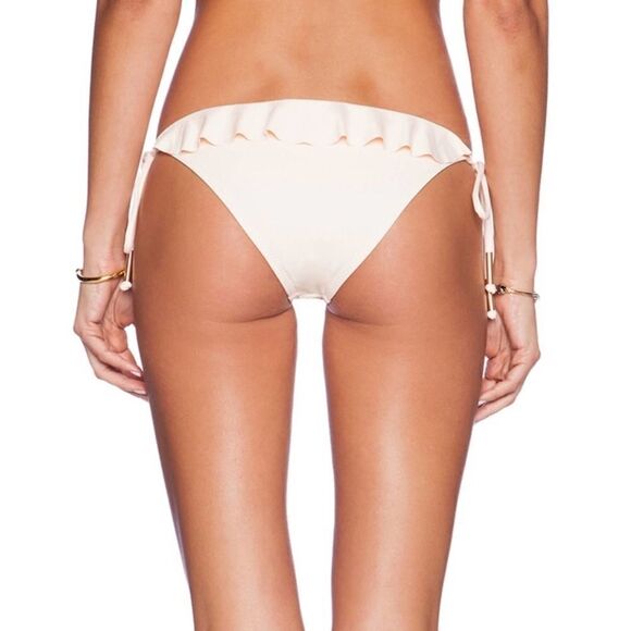 Eberjey Solid Willow Bikini Bottom in Shell - Picture 4 of 9